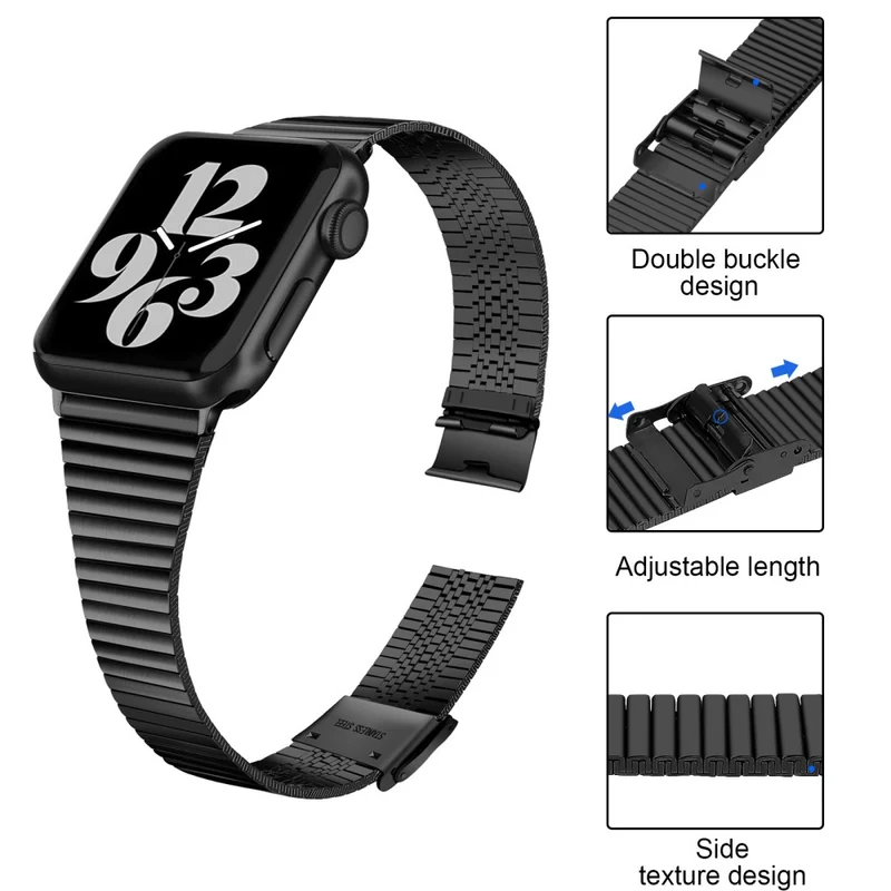 Sehr bequem Apple Watch Series 7 45mm Metall armband