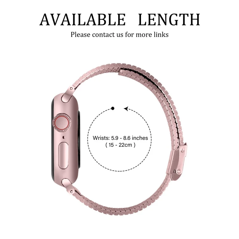 Sehr bequem Apple Watch Series 7 45mm Metall armband