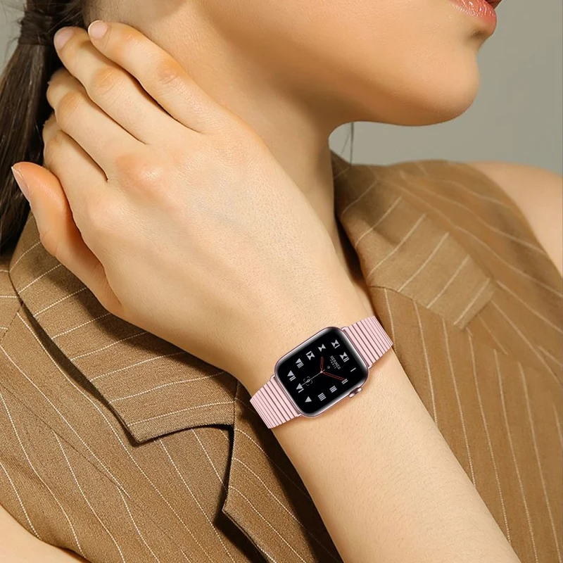 Sehr bequem Apple Watch Series 7 45mm Metall armband