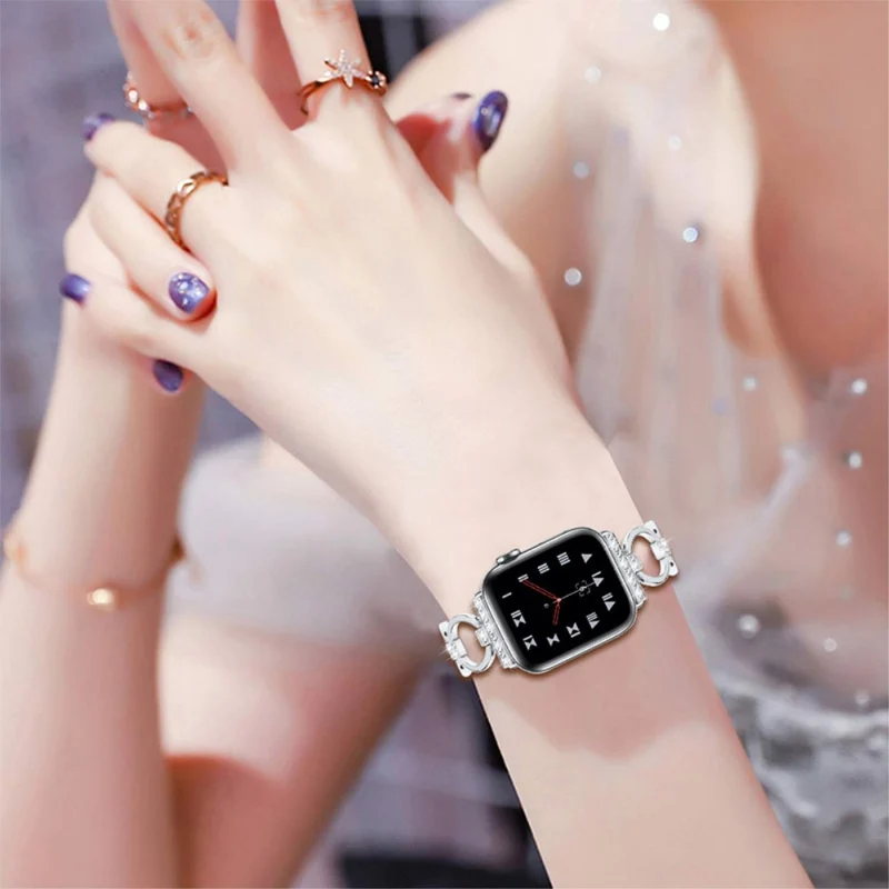 Stark Apple Watch Series 7 41mm Metall und Strass armband