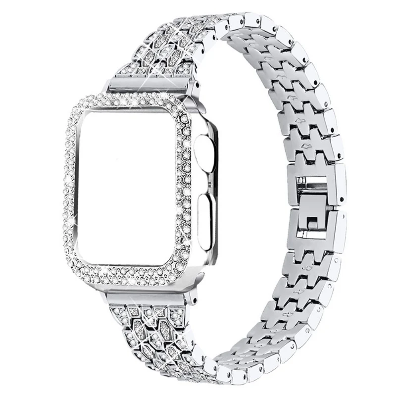 Stark Apple Watch Series 7 41mm Metall und Strass armband