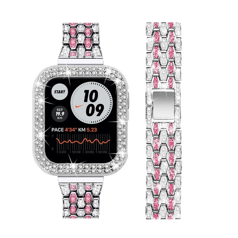 Stark Apple Watch Series 7 41mm Metall und Strass armband