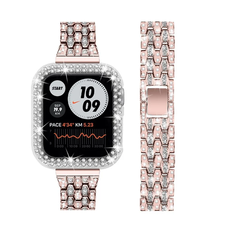 Stark Apple Watch Series 7 41mm Metall und Strass armband