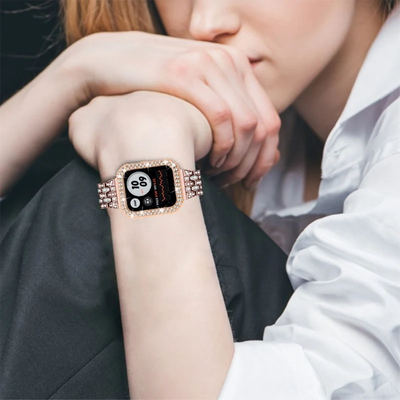 Stark Apple Watch Series 7 41mm Metall und Strass armband