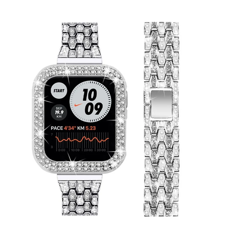 Stark Apple Watch Series 7 41mm Metall und Strass armband