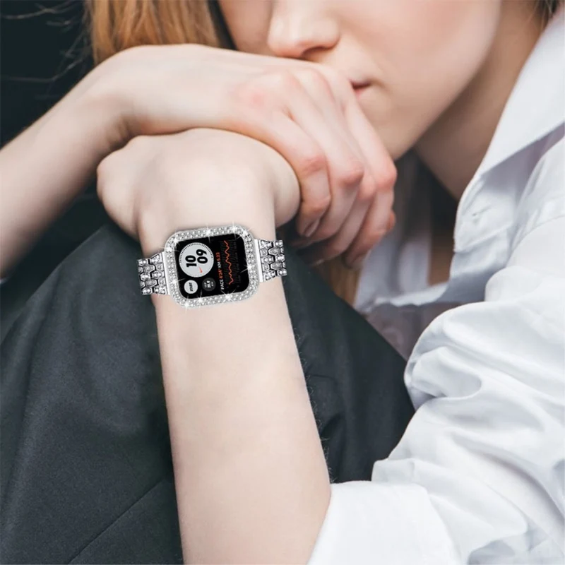 Stark Apple Watch Series 7 41mm Metall und Strass armband