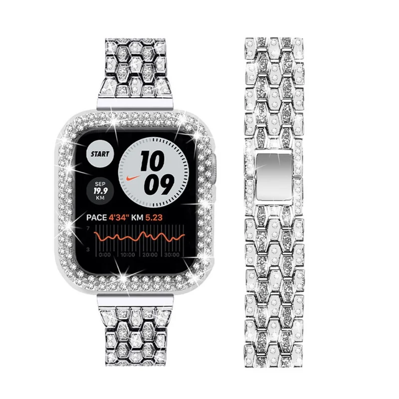 Stark Apple Watch Series 7 41mm Metall und Strass armband