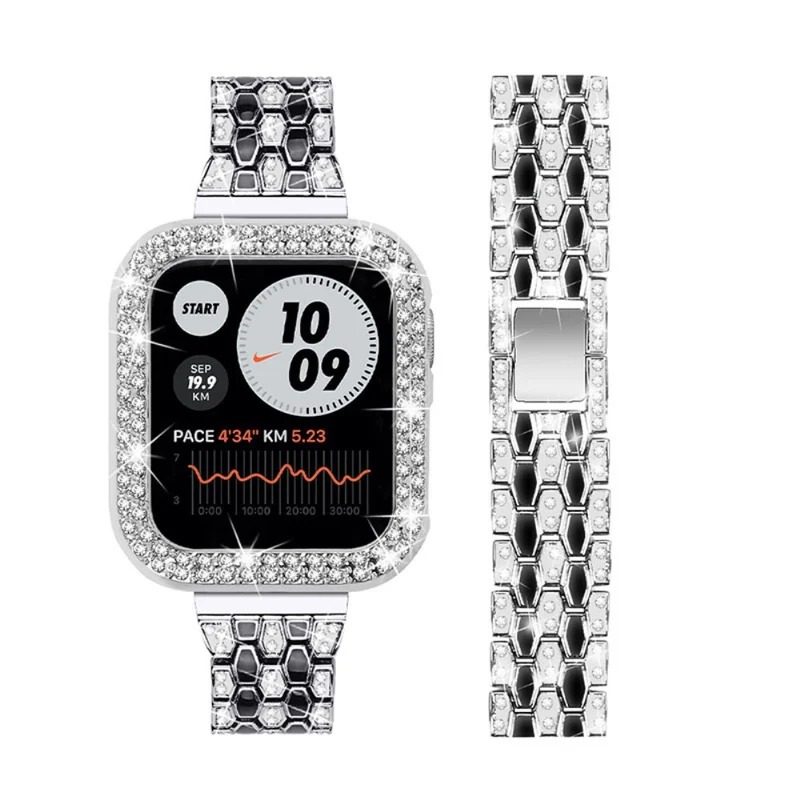 Stark Apple Watch Series 7 41mm Metall und Strass armband