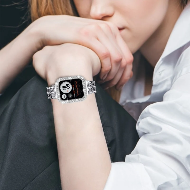 Stark Apple Watch Series 7 41mm Metall und Strass armband
