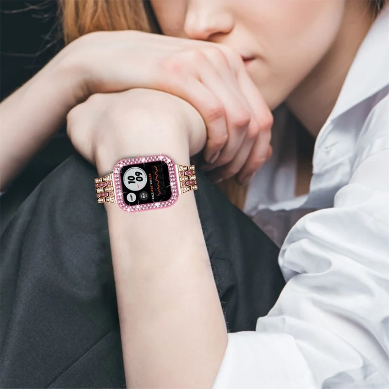 Stark Apple Watch Series 7 41mm Metall und Strass armband