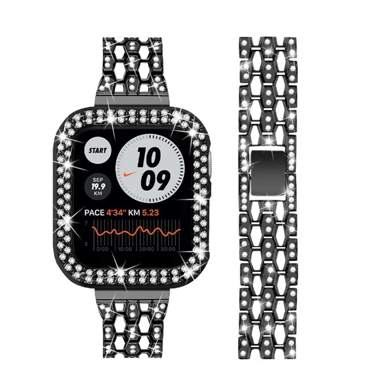Stark Apple Watch Series 7 41mm Metall und Strass armband