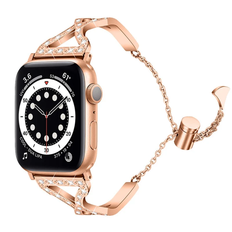 Stark Apple Watch Series 7 41mm Metall und Strass armband