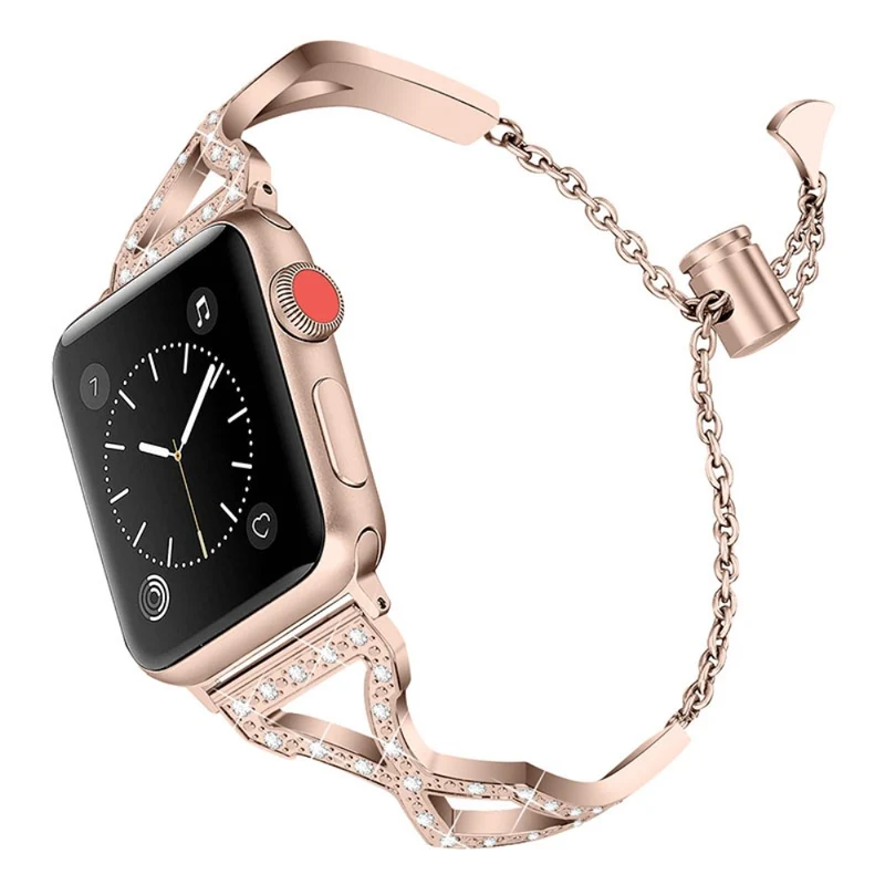 Stark Apple Watch Series 7 41mm Metall und Strass armband