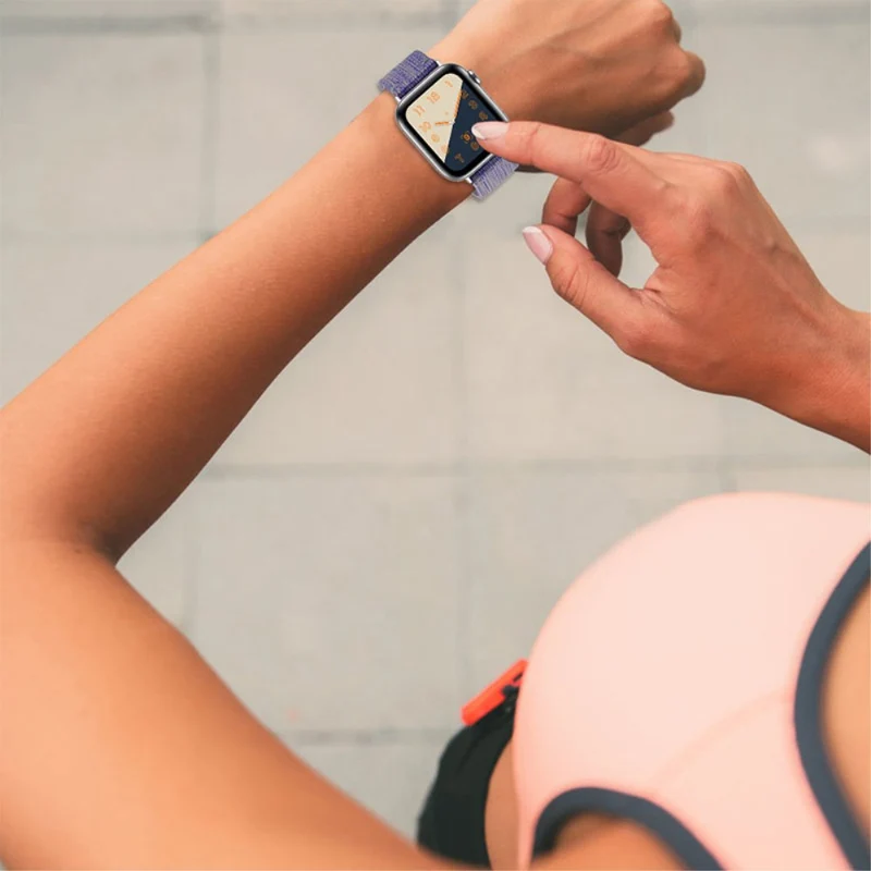 Super süß Apple Watch Series 7 41mm Textil / Nylon armband