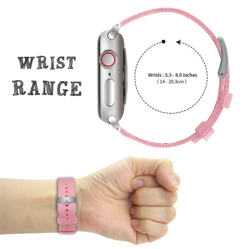 Super süß Apple Watch Series 7 41mm Textil / Nylon armband