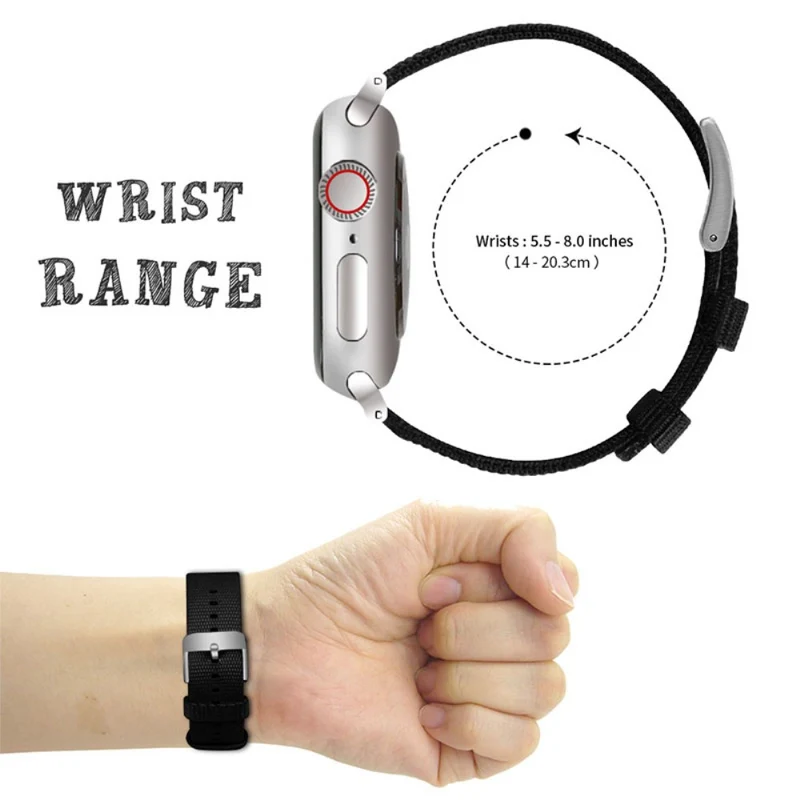 Super süß Apple Watch Series 7 41mm Textil / Nylon armband