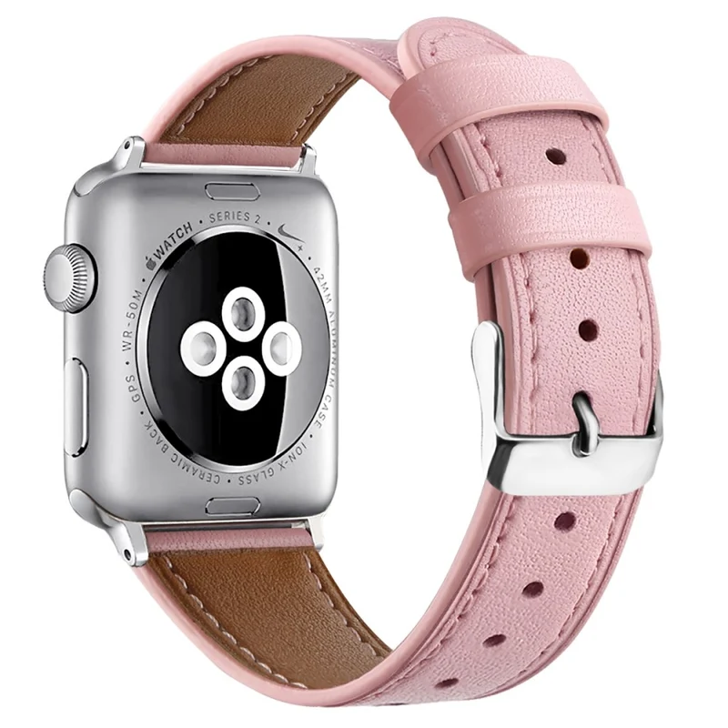 Bequem Apple Watch Series 7 45mm Echtes Leder armband