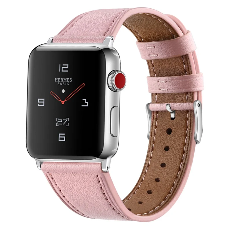Bequem Apple Watch Series 7 45mm Echtes Leder armband