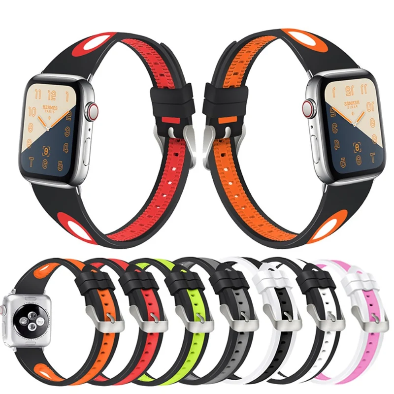 Stilvoll Apple Watch Series 7 41mm Silikon / TPU armband