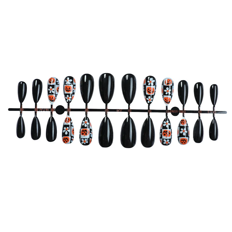 Halloween-Themen Press-On Nagelkunst Set