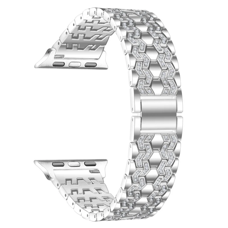 Elegant Apple Watch Series 7 45mm Metall und Strass armband
