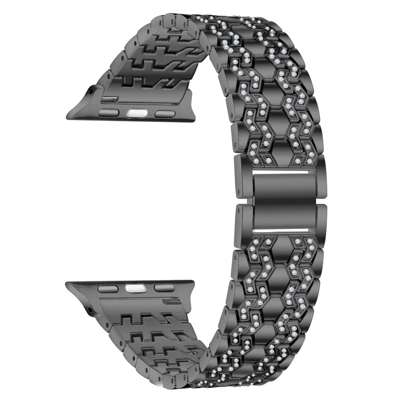 Elegant Apple Watch Series 7 45mm Metall und Strass armband