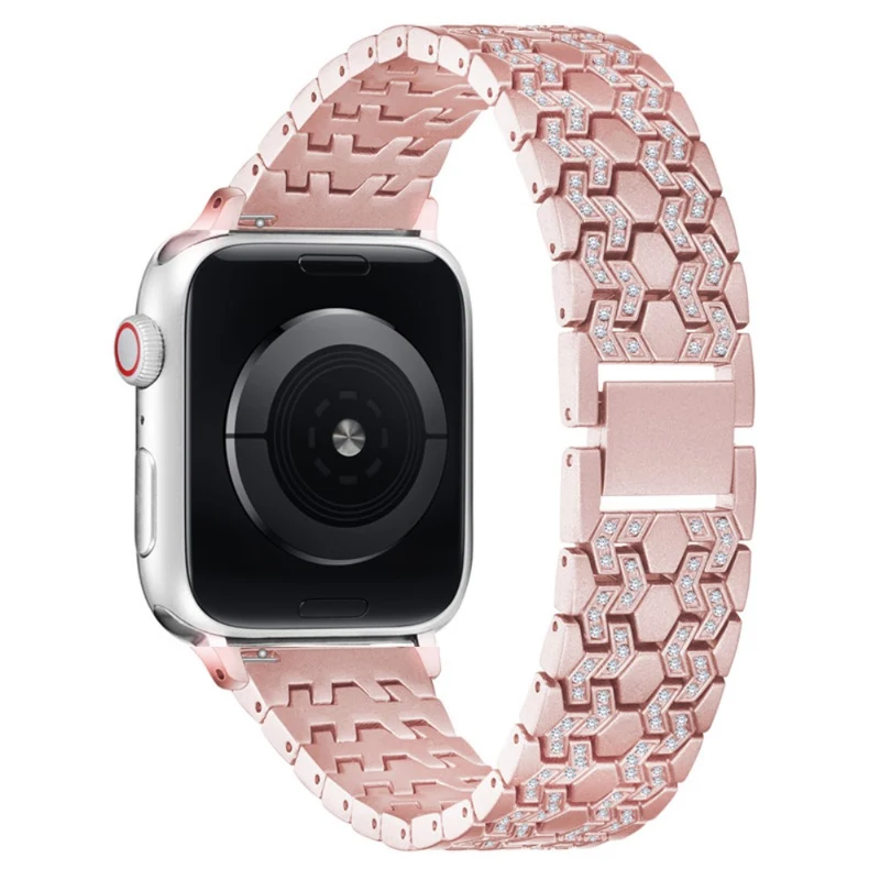 Elegant Apple Watch Series 7 45mm Metall und Strass armband