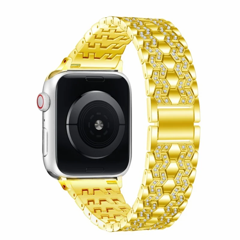 Elegant Apple Watch Series 7 45mm Metall und Strass armband