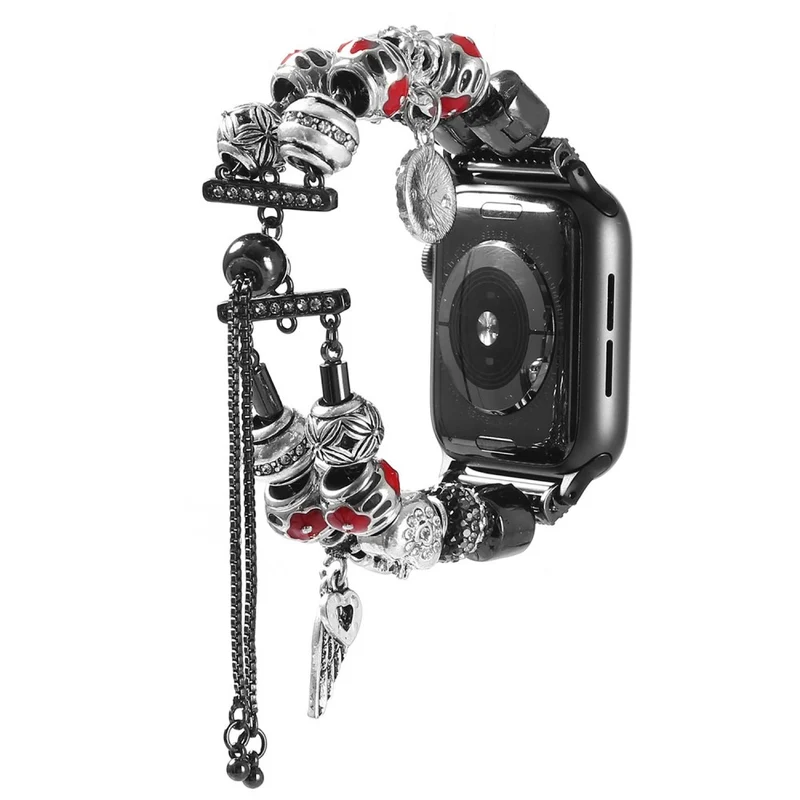 Elegant Apple Watch Series 7 45mm Metall und Strass armband
