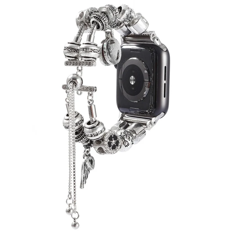 Elegant Apple Watch Series 7 45mm Metall und Strass armband