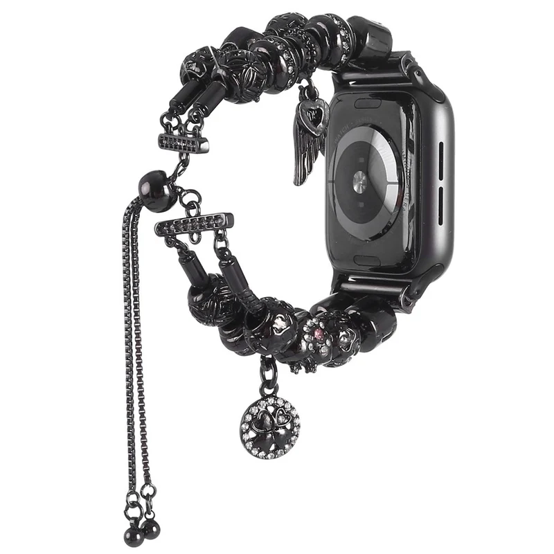 Elegant Apple Watch Series 7 45mm Metall und Strass armband