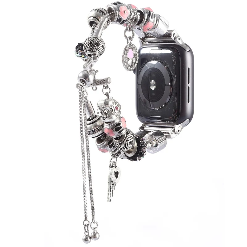 Elegant Apple Watch Series 7 45mm Metall und Strass armband