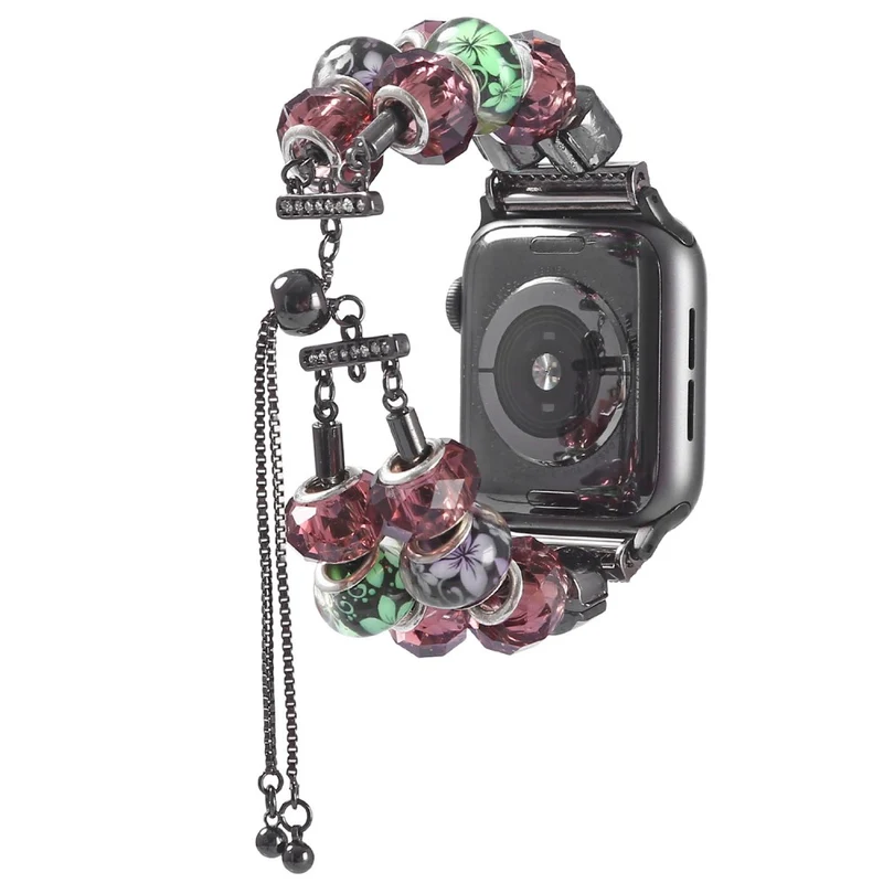Elegant Apple Watch Series 7 45mm Metall und Strass armband