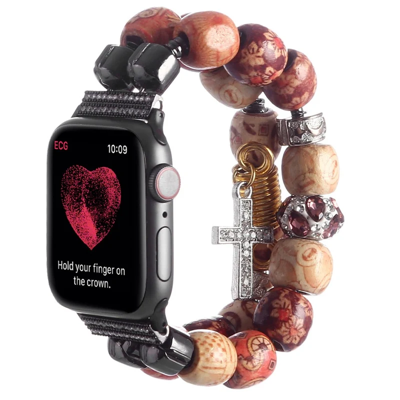 Elegant Apple Watch Series 7 45mm Metall und Strass armband