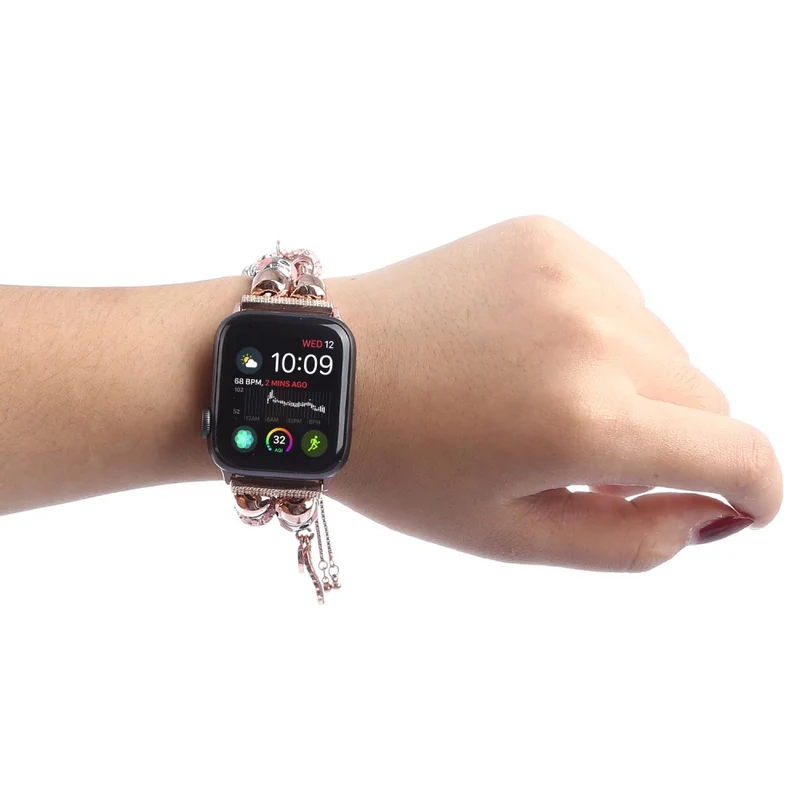Elegant Apple Watch Series 7 45mm Metall und Strass armband