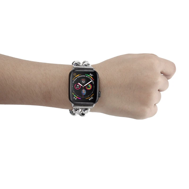 Elegant Apple Watch Series 7 45mm Metall und Strass armband