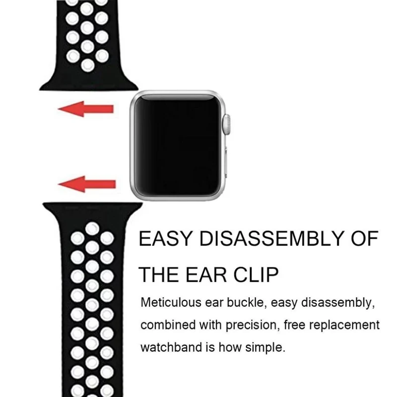 Exquisit Apple Watch Series 1-3 42mm Silikon / TPU armband