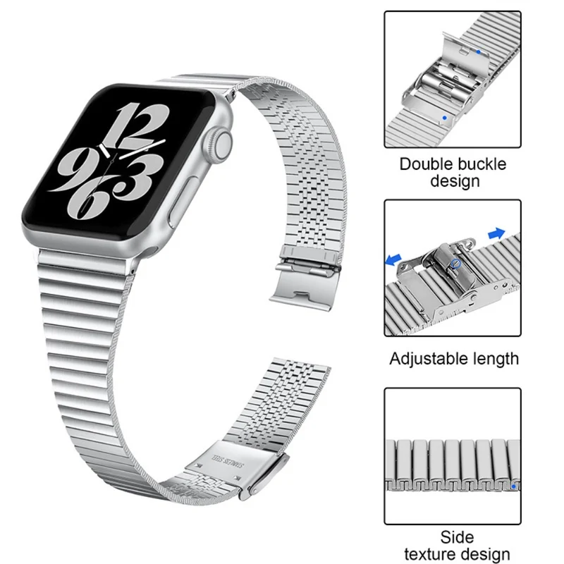 Sehr bequem Apple Watch Series 7 45mm Metall armband