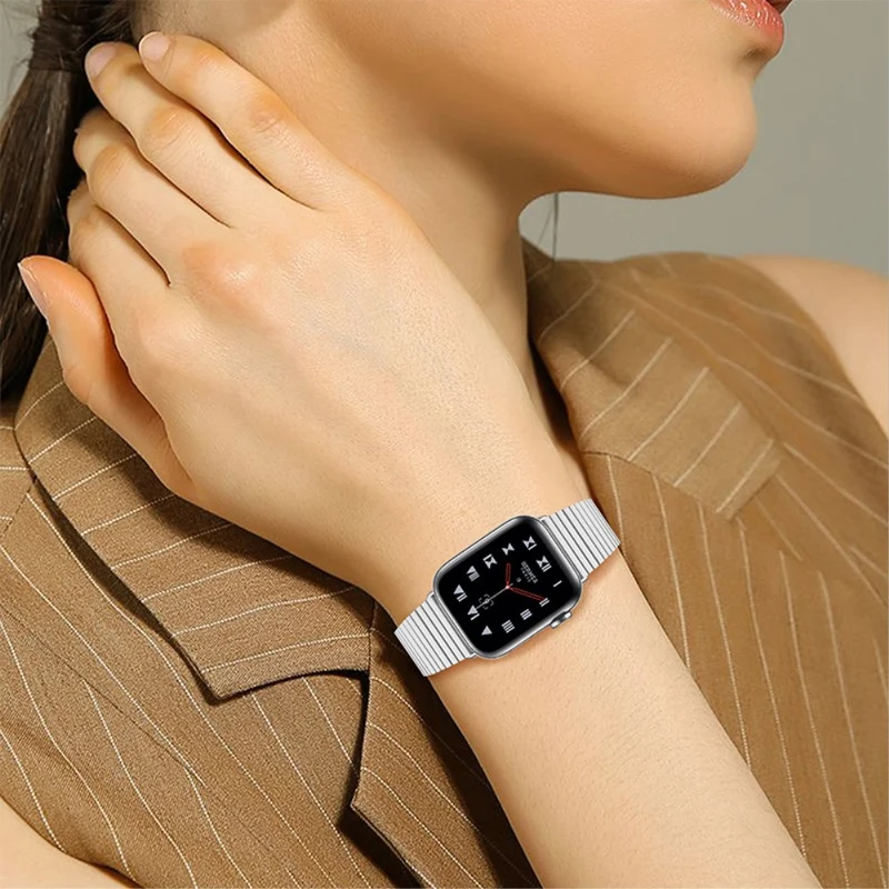 Sehr bequem Apple Watch Series 7 45mm Metall armband