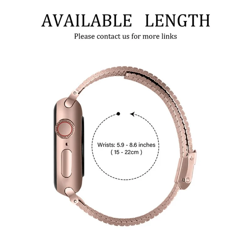 Absolut schön Apple Watch Series 7 45mm Metall armband