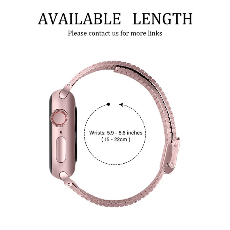 Absolut schön Apple Watch Series 7 45mm Metall armband