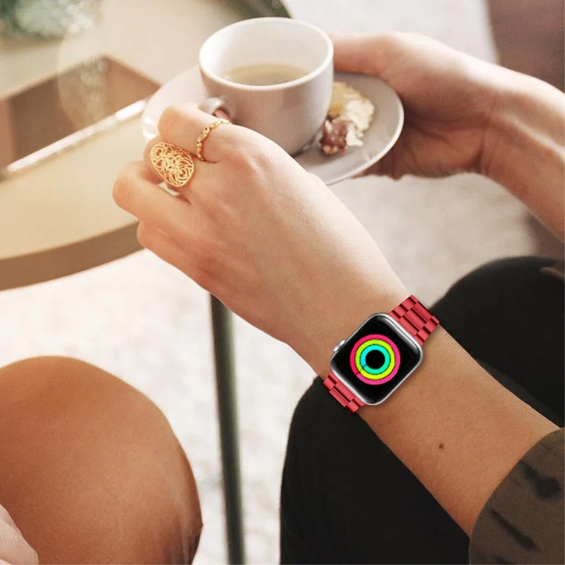 Mega modisch Apple Watch Series 7 45mm Metall armband