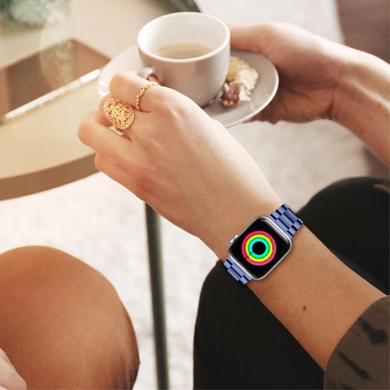 Mega modisch Apple Watch Series 7 45mm Metall armband