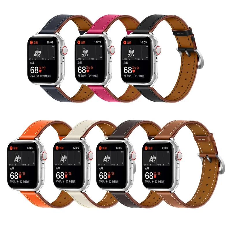Sehr gut Apple Watch Series 7 41mm Echtes Leder armband