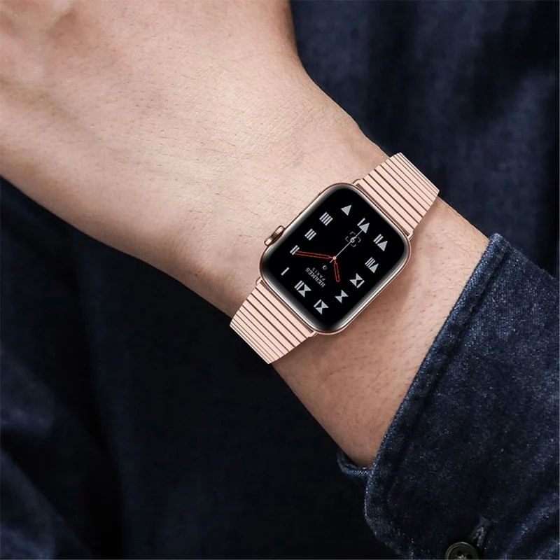 Unglaublich bequem Apple Watch Series 7 41mm Metall armband