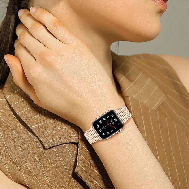 Unglaublich bequem Apple Watch Series 7 41mm Metall armband