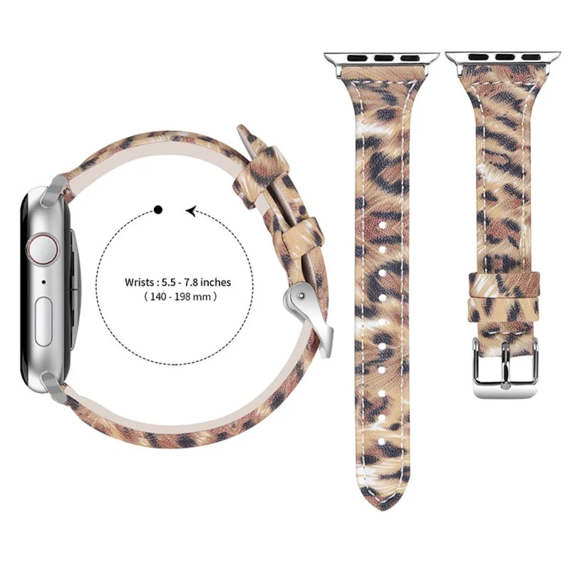Sehr bequem Apple Watch Series 7 41mm Echtes Leder armband