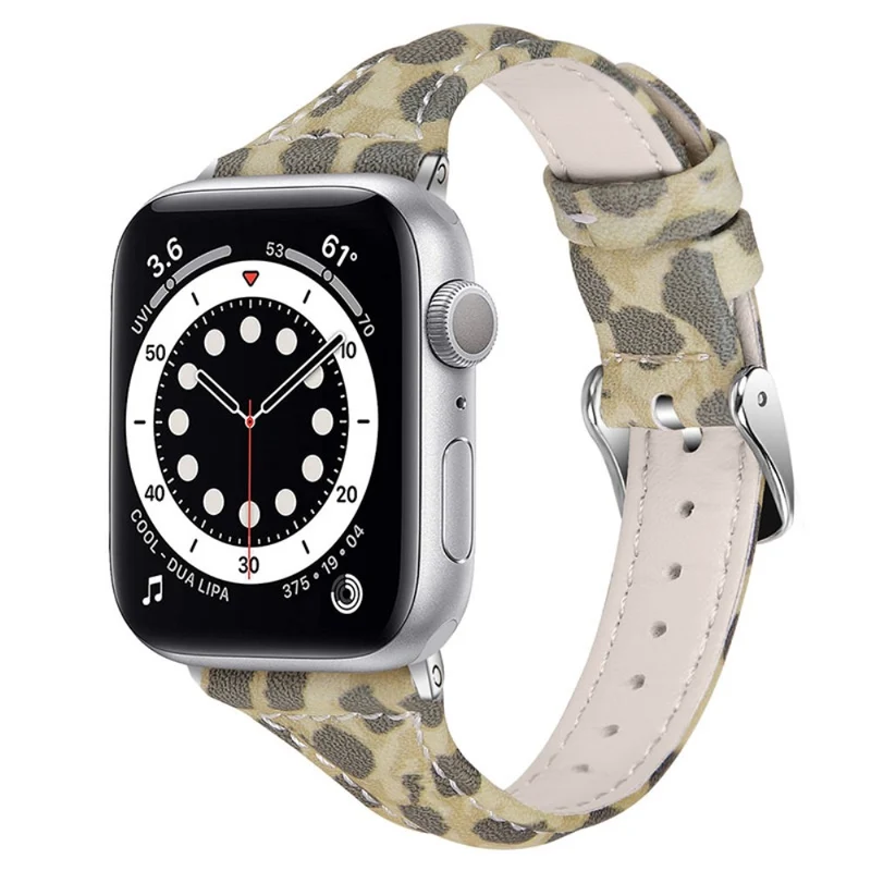Sehr bequem Apple Watch Series 7 41mm Echtes Leder armband