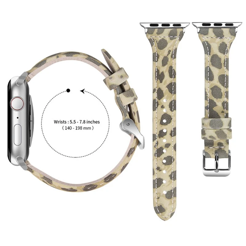 Sehr bequem Apple Watch Series 7 41mm Echtes Leder armband