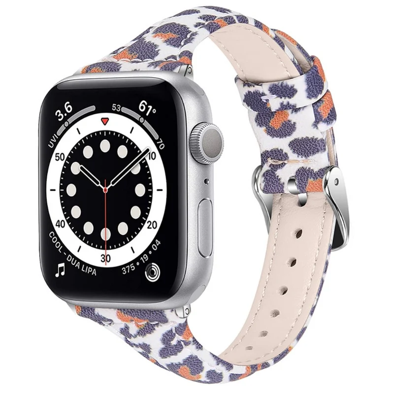 Sehr bequem Apple Watch Series 7 41mm Echtes Leder armband